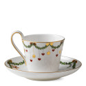 Чашка с блюдцем 0,24л коллекции Star Fluted Christmas бренда Royal Copenhagen