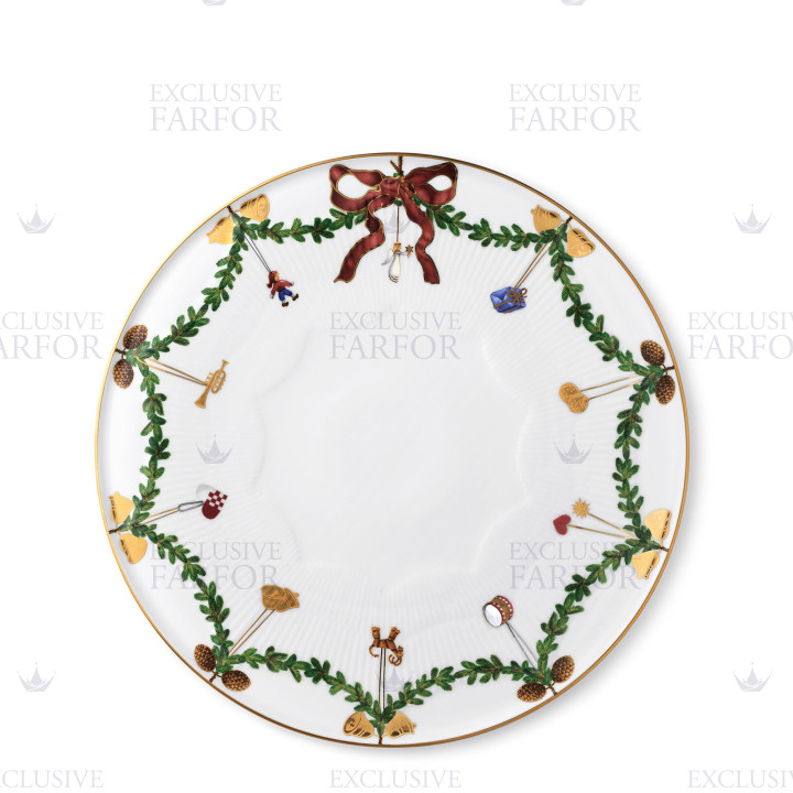 Блюдо для пирога 32см коллекции Star Fluted Christmas бренда Royal Copenhagen