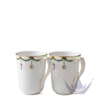 Кружка 0,36л, 2шт. коллекции Star Fluted Christmas бренда Royal Copenhagen