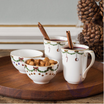 Кружка 0,36л, 2шт. коллекции Star Fluted Christmas бренда Royal Copenhagen