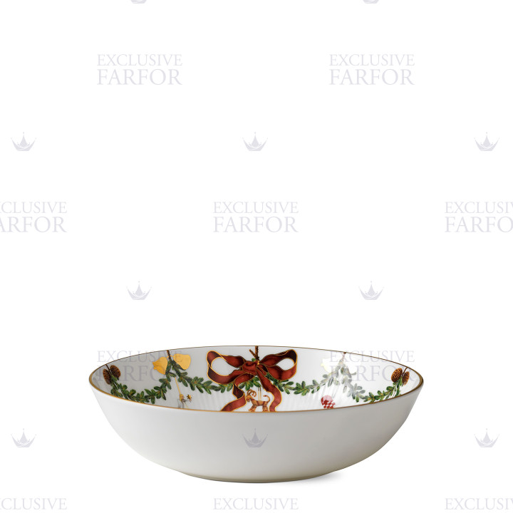 Салатник 24см коллекции Star Fluted Christmas бренда Royal Copenhagen