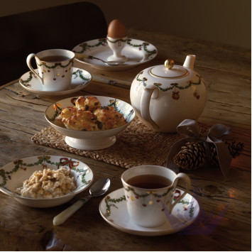 Тарелка глубокая 17см коллекции Star Fluted Christmas бренда Royal Copenhagen