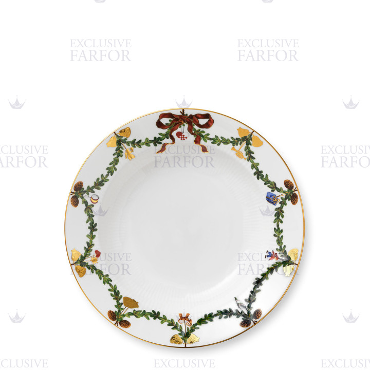Тарелка глубокая 24см коллекции Star Fluted Christmas бренда Royal Copenhagen