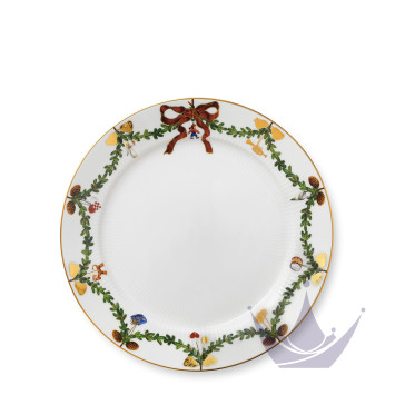 Тарелка главная 27см коллекции Star Fluted Christmas бренда Royal Copenhagen