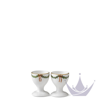 Подставка для яиц 6см, 2шт. коллекции Star Fluted Christmas бренда Royal Copenhagen