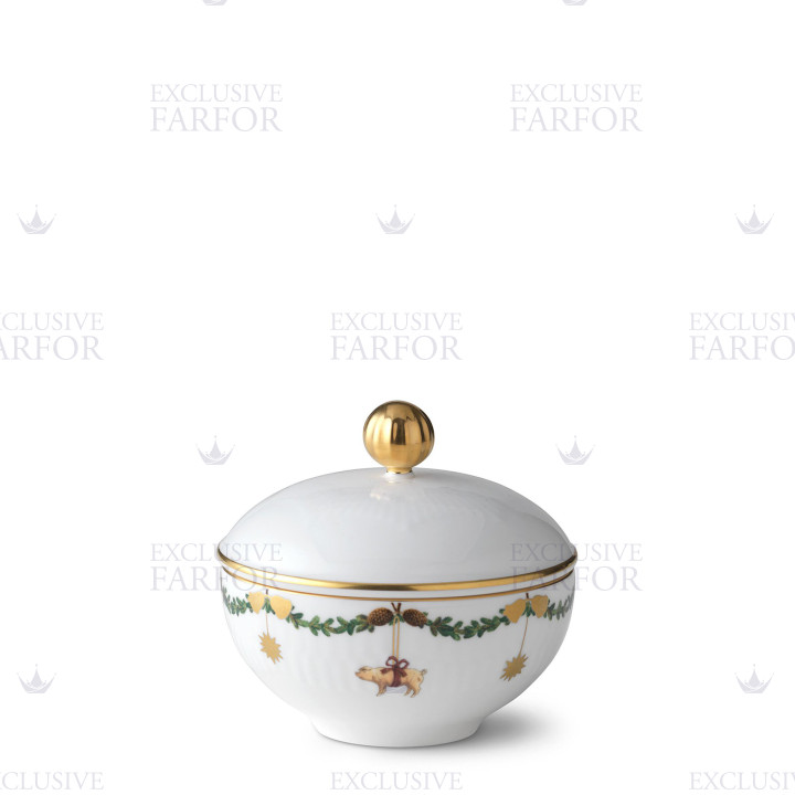 Сахарница 8см коллекции Star Fluted Christmas бренда Royal Copenhagen
