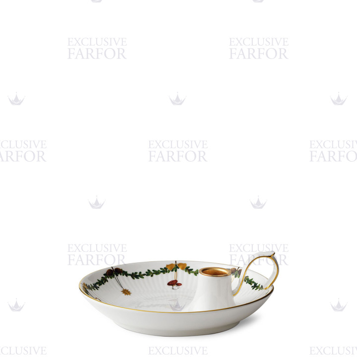 Подсвечник 17,5см коллекции Star Fluted Christmas бренда Royal Copenhagen