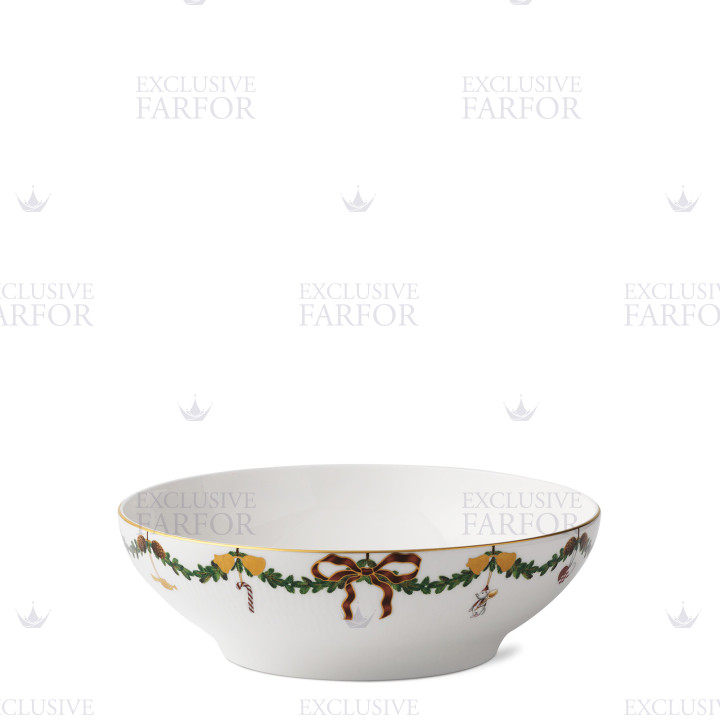 Чаша сервировочная 2,2л коллекции Star Fluted Christmas бренда Royal Copenhagen