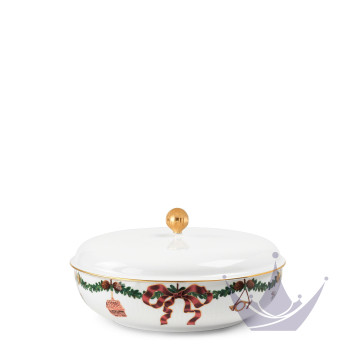 Чаша с крышкой 21см коллекции Star Fluted Christmas бренда Royal Copenhagen