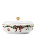 Чаша с крышкой 21см коллекции Star Fluted Christmas бренда Royal Copenhagen