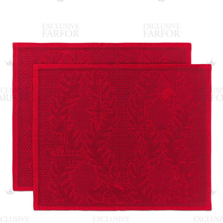 Подтарельник 45х35см, 2шт. коллекции Star Fluted Christmas 