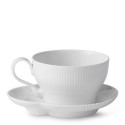 Чашка с блюдцем 0,26л коллекции White Elements бренда Royal Copenhagen