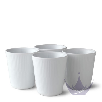 Стакан 0,29л, 4шт. коллекции White Fluted бренда Royal Copenhagen