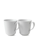 Кружка 0,37л, 2шт. коллекции White Fluted бренда Royal Copenhagen