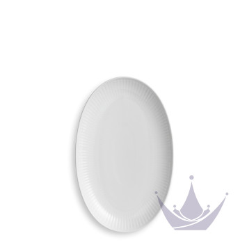 Блюдо овальное 23х15см коллекции White Fluted бренда Royal Copenhagen