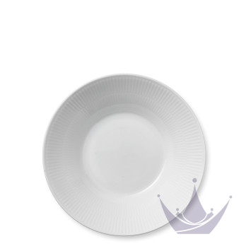 Тарелка глубокая 24см коллекции White Fluted бренда Royal Copenhagen