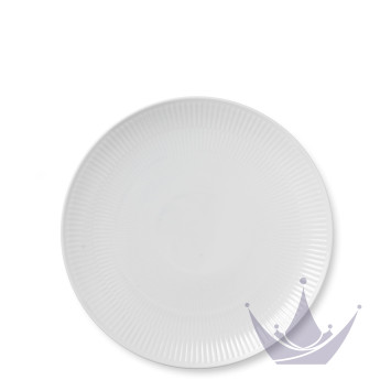 Тарелка главная 27см коллекции White Fluted бренда Royal Copenhagen