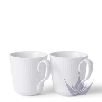 Кружка 0,28л, 2шт. коллекции White Fluted бренда Royal Copenhagen