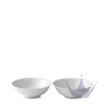 Чаша для мюсли 0,35л, 2шт. коллекции White Fluted бренда Royal Copenhagen
