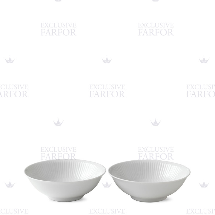 Чаша для мюсли 0,35л, 2шт. коллекции White Fluted бренда Royal Copenhagen