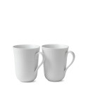 Кружка 0,33л, 2шт. коллекции White Fluted бренда Royal Copenhagen
