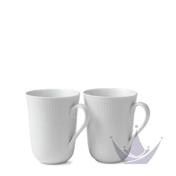 Кружка 0,33л, 2шт. коллекции White Fluted бренда Royal Copenhagen