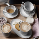 Чашка чайная с блюдцем 0,28л коллекции White Fluted бренда Royal Copenhagen