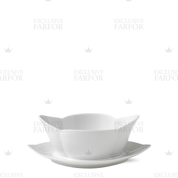 Соусник 0,55л коллекции White Fluted бренда Royal Copenhagen