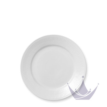 Тарелка закусочная 22см коллекции White Fluted бренда Royal Copenhagen