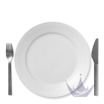Тарелка главная 27см коллекции White Fluted бренда Royal Copenhagen