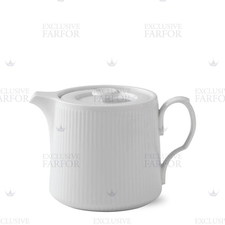 Чайник 0,75л коллекции White Fluted бренда Royal Copenhagen