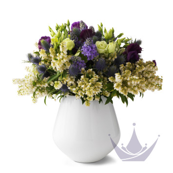 Ваза 21см коллекции White Fluted бренда Royal Copenhagen