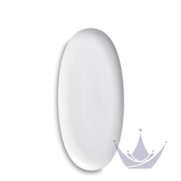 Блюдо овальное 37х17см коллекции White Fluted бренда Royal Copenhagen