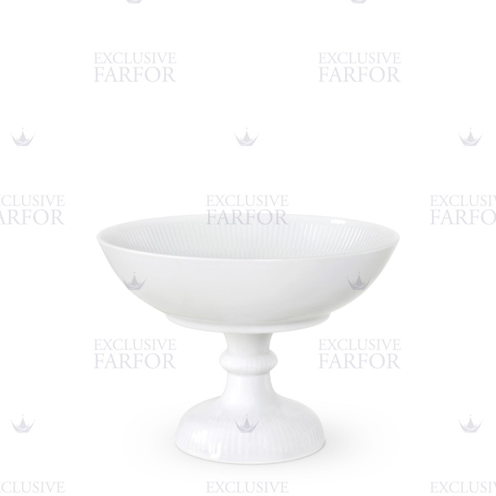 Чаша на ножке 21см коллекции White Fluted бренда Royal Copenhagen