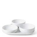 Набор из 4 предметов коллекции White Fluted бренда Royal Copenhagen