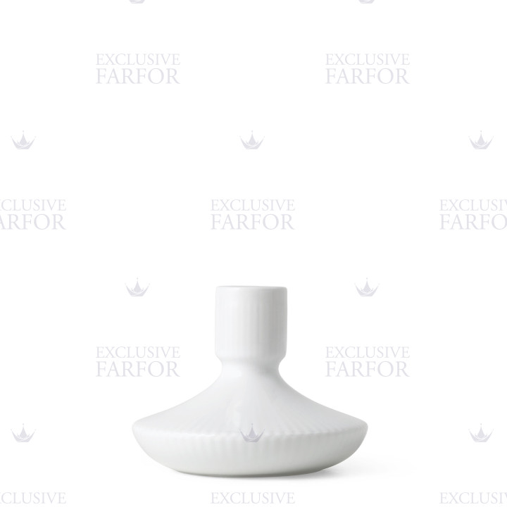 Подсвечник 8см коллекции White Fluted бренда Royal Copenhagen