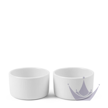 Форма для суфле 9см, 2шт. коллекции White Fluted бренда Royal Copenhagen