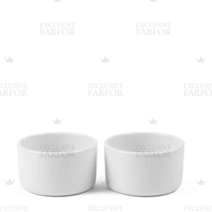 Форма для суфле 9см, 2шт. коллекции White Fluted бренда Royal Copenhagen