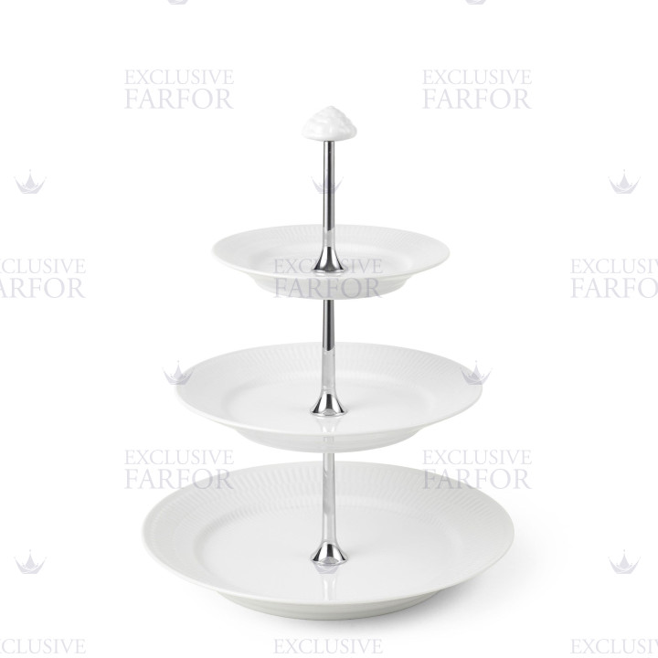 Этажерка 35см коллекции White Fluted бренда Royal Copenhagen