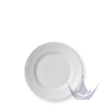 Тарелка десертная 17см коллекции White Fluted Full Lace бренда Royal Copenhagen