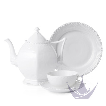 Коллекция White Fluted Full Lace бренда Royal Copenhagen
