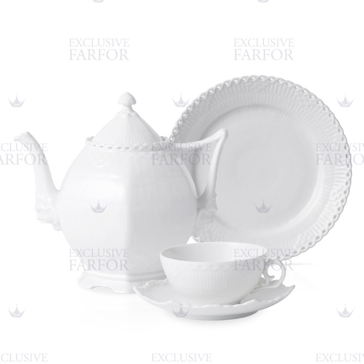 Коллекция White Fluted Full Lace бренда Royal Copenhagen