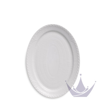 Блюдо овальное 28см коллекции White Fluted Half Lace бренда Royal Copenhagen