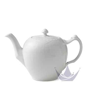 Чайник 1л коллекции White Fluted Half Lace бренда Royal Copenhagen