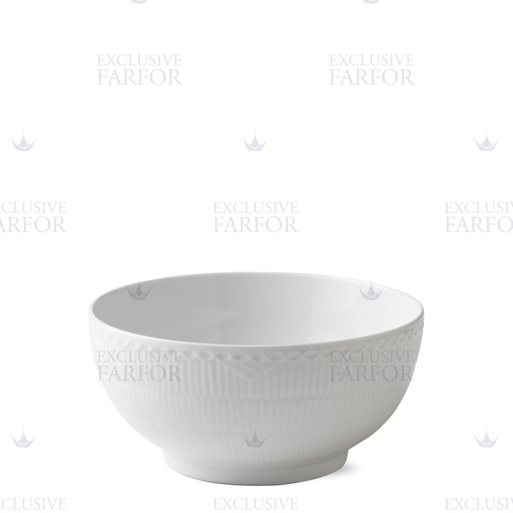 Чаша 3,1л коллекции White Fluted Half Lace бренда Royal Copenhagen