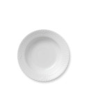 Тарелка глубокая 21см коллекции White Fluted Half Lace бренда Royal Copenhagen