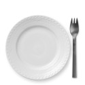 Тарелка десертная 17см коллекции White Fluted Half Lace бренда Royal Copenhagen