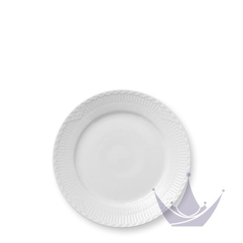 Тарелка закусочная 19см коллекции White Fluted Half Lace бренда Royal Copenhagen