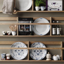 Тарелка закусочная 22см коллекции White Fluted Half Lace бренда Royal Copenhagen