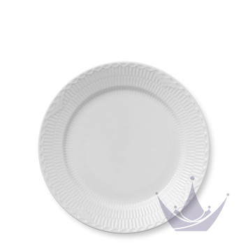 Тарелка главная 27см коллекции White Fluted Half Lace бренда Royal Copenhagen
